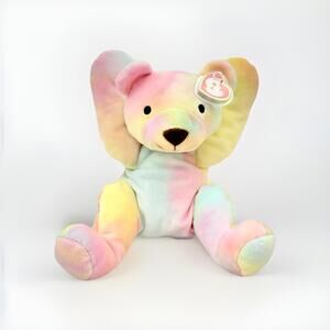 Vintage Beanie "The Pillow Pals"  Sherbet Bear  Plush 1998 Tye Dye 14" inches